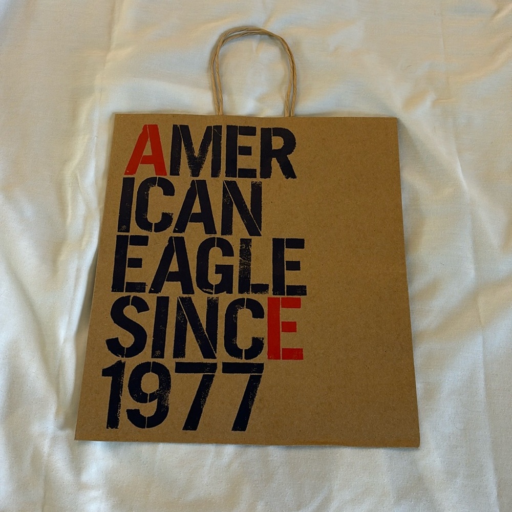 American Eagle paper shopping Bag